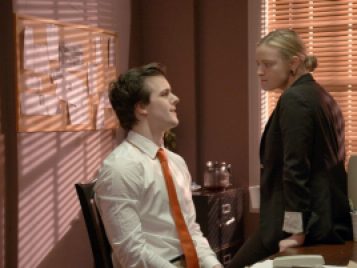 FTVM 400 production students on office set 